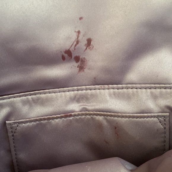 Coach Kristen Gunmetal Purple Chain Link Large Wristlet Clutch 46367 preppy - Picture 11 of 15